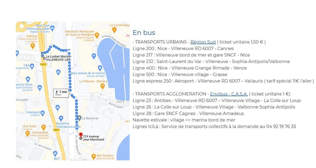 Venus - Climatise - Marina Baie Des Anges Apartment Villeneuve-Loubet Ngoại thất bức ảnh